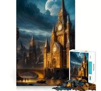 Jigsaw 1000 Pieces Big Ben Smooth Edge Play Mind Skill Fun Cozy Time Play Birthday Hobby Gift (50x75cm)