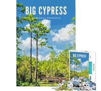 Jigsaw 1000 Pieces Big Cypress Nat Preserve Brain Intelligence Challenge Addictive Toys Family Games Suitable for Couples Art Work Gifts (size 50x75cm)