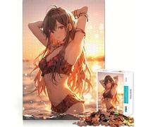 Jigsaw 1000 Pieces Bikini Girl From The Sea Sharp Joint Play Logic Puzzle Play Cozy Time Game Christmas Fun Gift (50x75cm)