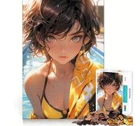 Jigsaw 1000 Pieces Bikini Tattoo Anime Accurate Cut Art Creative Brain Play Easy Play Game Xmas Art Display (50x75cm)
