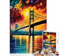 Jigsaw 1000 Pieces Bosphorus Bridge Istanbul Jigsaw for Teenagers Enhance Memory for Birthday, Chrismas Challenging Game And Family Play (38x52cm)