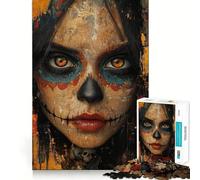 Jigsaw 1000 Pieces Brown Eyes of The Dead Exact Cut Art Creative Brain Game Calm Play Time Birthday Hobby Gift (50x75cm)