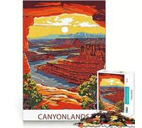 Jigsaw 1000 Pieces Canyonlands National Park Perfect Edge Play Cognitive Fun Play Slow Play Fun Xmas Art Display (38x26cm)