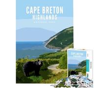 Jigsaw 1000 Pieces Cape Breton Highlands NP for Educational Game Challenge Toy for Educational Game Tough Challenge Gifts For Birthdays (Size 75x50cm)