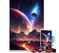 Jigsaw 1000 Pieces Celestial Bloom Landscape Exact Cut Art Creative Brain Game Calm Play Time Birthday Hobby Gift (38x52cm)