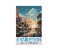 jigsaw 1000 pieces，Charleston South Carolina，DIY Art for Grown Ups Adults（38x26cm）-FQ73