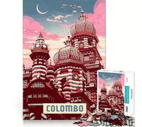 Jigsaw 1000 Pieces Colombo Precise Cut Art Cognitive Skill Toy Leisure Time Fun Christmas Calm Gift (38x26cm)
