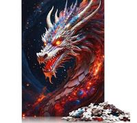 Jigsaw 1000 Pieces Cosmic Dragon Puzzles Adults Difficulty Jigsaw Puzzles Education Toys Games Family Decoration 1000pcs (75x50cm)