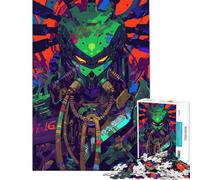 Jigsaw 1000 Pieces Cyberpunk Mecha Art Brain Intelligence Challenge Addictive Toys Family Games Suitable for Couples Art Work Gifts (size 38x52cm)