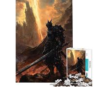 Jigsaw 1000 Pieces Dark Sentinel of The Abyss Challenging To Complete Learning Educational Impossible Game for 14+ Puzzle Game Offered (38x26cm)