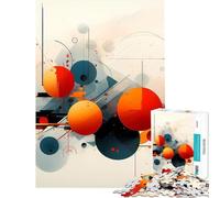 Jigsaw 1000 Pieces for Adults Abstract Art Expressionism Relaxing Brain Plaything Matte Finish No Glare Reflection Wonderful Birthday Choice (Size 38x52cm)