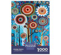 Jigsaw 1000 Pieces for Adults Abstract Art Painting Trees Jigsaw for Adults Relaxing Games Analysis And Logic Deal As Gifts for The Whole Family 38x26cm/1000pcs