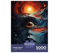 Jigsaw 1000 Pieces for Adults Abstract Artwork Eye of The Universe Jigsaw for Adults Relaxing Games Analysis And Logic Deal As Gifts for The Whole Family 38x26cm/1000pcs