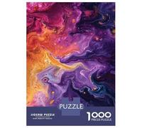 Jigsaw 1000 Pieces for Adults Abstract Fluid Art Print Puzzle for Adults Anti-Stress Toys Difficult Challenge Unique Birthday And Gifts 38x26cm/1000pcs