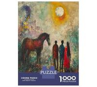 Jigsaw 1000 Pieces for Adults Abstract Horse Painting Jigsaw for Adults Relaxing Games Analysis And Logic Deal As Gifts for The Whole Family 70x50cm/1000pcs