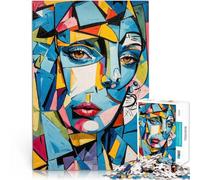 jigsaw 1000 pieces for adults Abstract Woman Cubism Challenging Game and Family Play for is ideal as a gift for the whole family 50x70cm