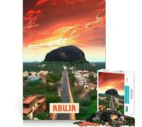 Jigsaw 1000 Pieces for Adults Abuja Neat Fit Decor Focus Building Toy Peace Game Play Birthday Decor Gift (50x75cm)
