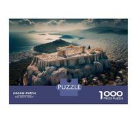 Jigsaw 1000 Pieces for Adults Acropolis of Athens Greece Jigsaw for Adults Relax Games Difficult Hard Deal As Gifts for The Whole Family 70x50cm/1000pcs