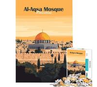 Jigsaw 1000 Pieces for Adults Al-Aqsa Mosque, Palestine Jigsaw for Adults Relaxing Games Analysis And Logic Deal As Gifts for The Whole Family (38x26cm)