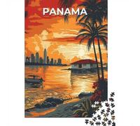 Jigsaw 1000 Pieces for Adults Amérique Centrale, Panama, Toy Wall Decor, Home Art Decor,with Matching Poster And Trivia Sheet 38x26cm/1000pcs