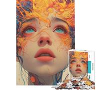 Jigsaw 1000 Pieces for Adults An Open Mind Puzzle for Adults Hands-on Game Presents for Women Deal As Gifts for The Whole Family (Size 38x52cm)