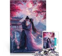 jigsaw 1000 pieces for adults anime couple moonlight Anspruchsvoll, aber lustig und humorvoll Ein Kunstwerk75x50cm