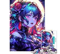 Jigsaw 1000 Pieces for Adults Anime Demon Girl Puzzles for Adults Brain Teaser Game Birthday Present Deal As Gifts for The Whole Family (Size 50x75cm)