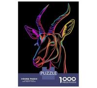 Jigsaw 1000 Pieces for Adults Anthelope Neon Animal Jigsaw for Adults Relaxing Games Analysis And Logic Deal As Gifts for The Whole Family 70x50cm/1000pcs
