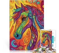 jigsaw 1000 pieces for adults artistic avatar horse Anspruchsvoll, aber lustig und humorvoll tolles Geschenk38x26cm