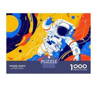 Jigsaw 1000 Pieces for Adults Astronaut Floating in Space-2 Adult Jigsaw Puzzle Family Games Analysis And Logic Deal As Gifts for The Whole Family 52x38cm/1000pcs