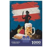 Jigsaw 1000 Pieces for Adults Austrian Culture Adult Jigsaw Brain Teaser Game Staycation Kill Time Help The Brain Exercise 38x26cm/1000pcs
