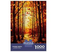 Jigsaw 1000 Pieces for Adults Autumn Forest Mosaic Jigsaw for Adults Relax Games Difficult Hard Deal As Gifts for The Whole Family 70x50cm/1000pcs