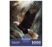 Jigsaw 1000 Pieces for Adults Bald Eagle in Flight Adult Jigsaw Puzzle Relaxing Games Stress Reliever Unique Birthday And Gifts 70x50cm/1000pcs