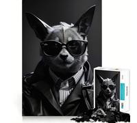 Jigsaw 1000 Pieces for Adults Bat Agent Funny Accurate Joint Fun Smart Play Gift Peace Time Play Birthday Decor Gift (38x52cm)