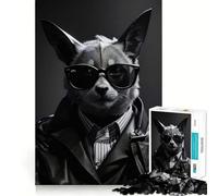 Jigsaw 1000 Pieces for Adults Bat Agent Funny Accurate Joint Fun Smart Play Gift Peace Time Play Birthday Decor Gift (50x75cm)