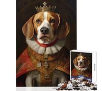 Jigsaw 1000 Pieces for Adults Beagle The King Puzzle For Teenagers Staycation Kill Time Help The Brain Exercise for Is Ideal As A Gifts (50x75cm)