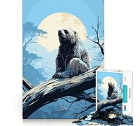 Jigsaw 1000 Pieces for Adults Bear Animal Japan Vibes Accurate Joint Fun Smart Play Gift Peace Time Play Birthday Decor Gift (38x26cm)