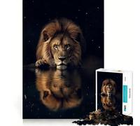 Jigsaw 1000 Pieces for Adults Beautiful Magical Lion Accurate Joint Fun Smart Play Gift Peace Time Play Birthday Decor Gift (38x52cm)