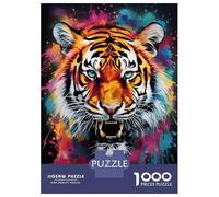 Jigsaw 1000 Pieces for Adults Bengal Tiger Banksy Art Jigsaw for Adults Relax Games Difficult Hard Deal As Gifts for The Whole Family 38x26cm/1000pcs