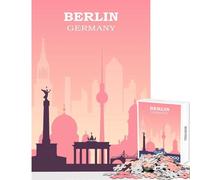 Jigsaw 1000 Pieces for Adults Berlin Jigsaw Puzzles for Adults Birthday Present Every Piece Is Unique - Challenging Game Gifts (50x75cm)