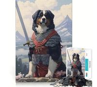 Jigsaw 1000 Pieces for Adults Bernese Mountain Samurai Accurate Joint Fun Smart Play Gift Peace Time Play Birthday Decor Gift (50x75cm)