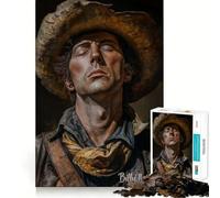Jigsaw 1000 Pieces for Adults Billy The Kid The Cowboy Accurate Joint Fun Smart Play Gift Peace Time Play Birthday Decor Gift (38x52cm)