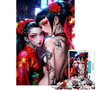 Jigsaw 1000 Pieces for Adults Blades of Desire Puzzles for Adults Toy Wall Decor Difficult Challenge Deal As Gifts for The Whole Family (Size 50x75cm)