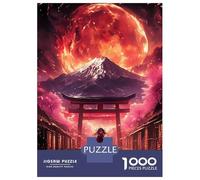 Jigsaw 1000 Pieces for Adults Bloodmoon Girl in Japan Jigsaw for Adults Relax Games Difficult Hard Deal As Gifts for The Whole Family 52x38cm/1000pcs