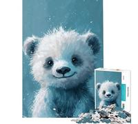 Jigsaw 1000 Pieces for Adults Blue Wonder Bear Educational Games Learning Educational Toys Great Gifts And Toys Difficult Hard (size 38x52cm)