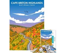 Jigsaw 1000 Pieces for Adults Cape Breton Highlands Art Educational Games Learning Educational Toys Great Gifts And Toys Difficult Hard (size 50x75cm)