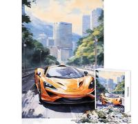 Jigsaw 1000 Pieces for Adults Car Watercolor Puzzle For Teenagers Staycation Kill Time Help The Brain Exercise for Is Ideal As A Gifts (38x26cm)