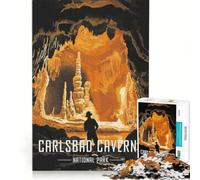 Jigsaw 1000 Pieces for Adults Carlsbad Caverns National Park, Educational Game, Family Activities, Enhance Love between Couples 38x52cm