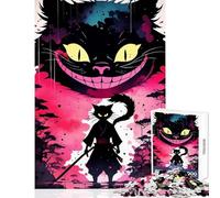Jigsaw 1000 Pieces for Adults Cat Samurai Japan Puzzle For Teenagers Staycation Kill Time Help The Brain Exercise for Is Ideal As A Gifts (50x75cm)