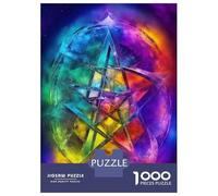 Jigsaw 1000 Pieces for Adults Chakra Healing Mandala Wall Art Print Puzzle for Adults Anti-Stress Toys Difficult Challenge Unique Birthday And Gifts 38x26cm/1000pcs